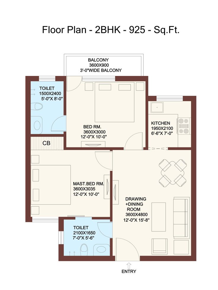 2 Bhk House Front Elevation Custom home plans, 2bhk house plan, Floor