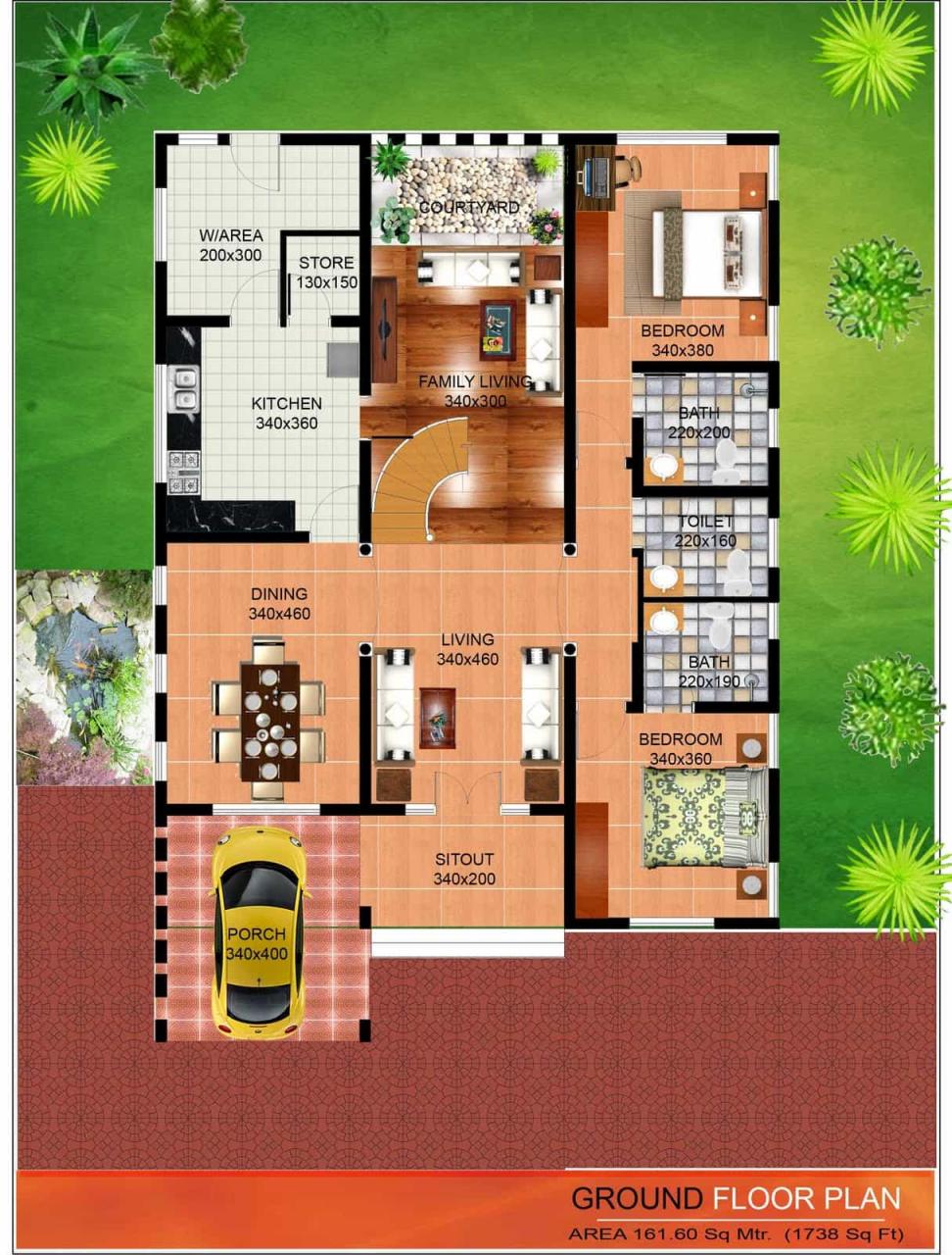 Latest Kerala House Plan and Elevation at 2563 sq.ft