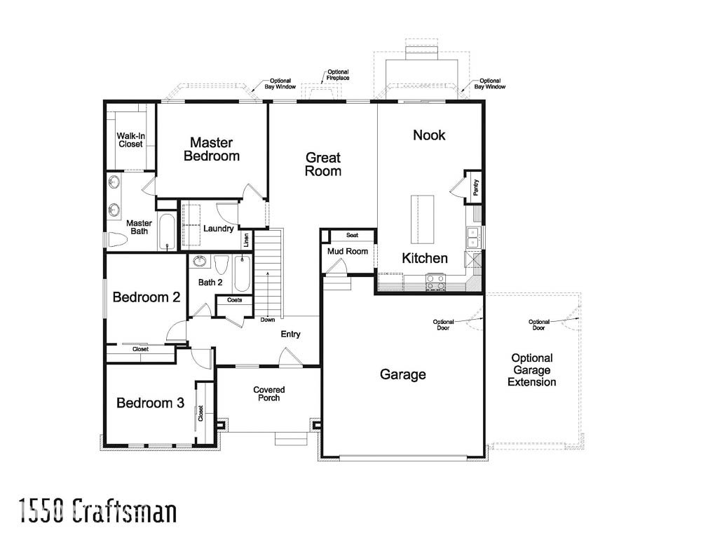 1550 Craftsman Model by Ivory Homes New Homes of Utah