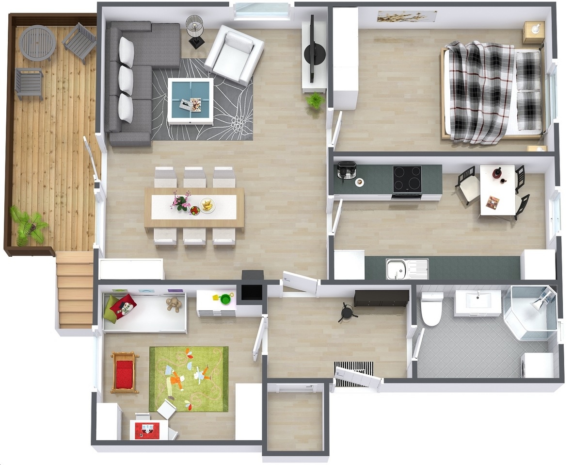 2 Bedroom Apartment/House Plans smiuchin