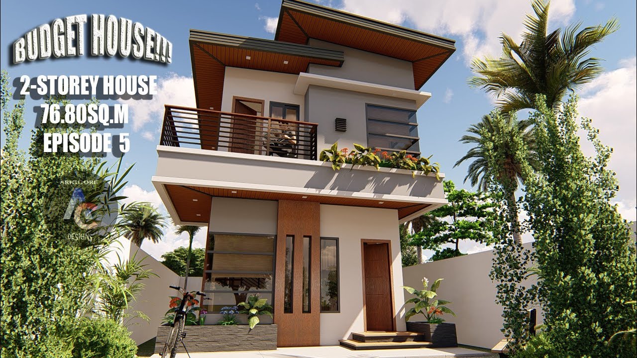 Low cost 2storey House Design(Budget House) YouTube