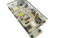 25 More 2 Bedroom 3D Floor Plans