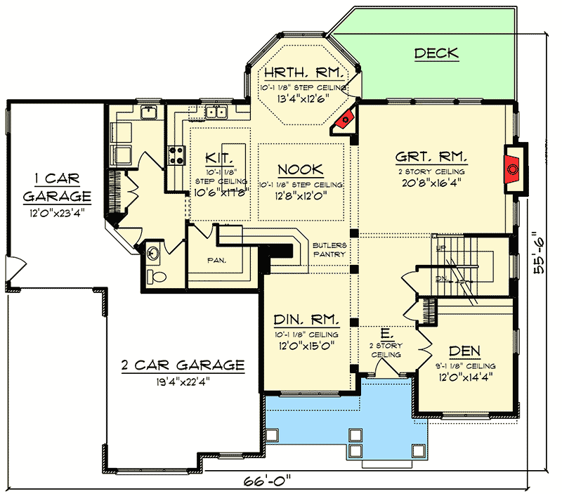 2 Story Open Concept Home 89997AH Architectural Designs House Plans