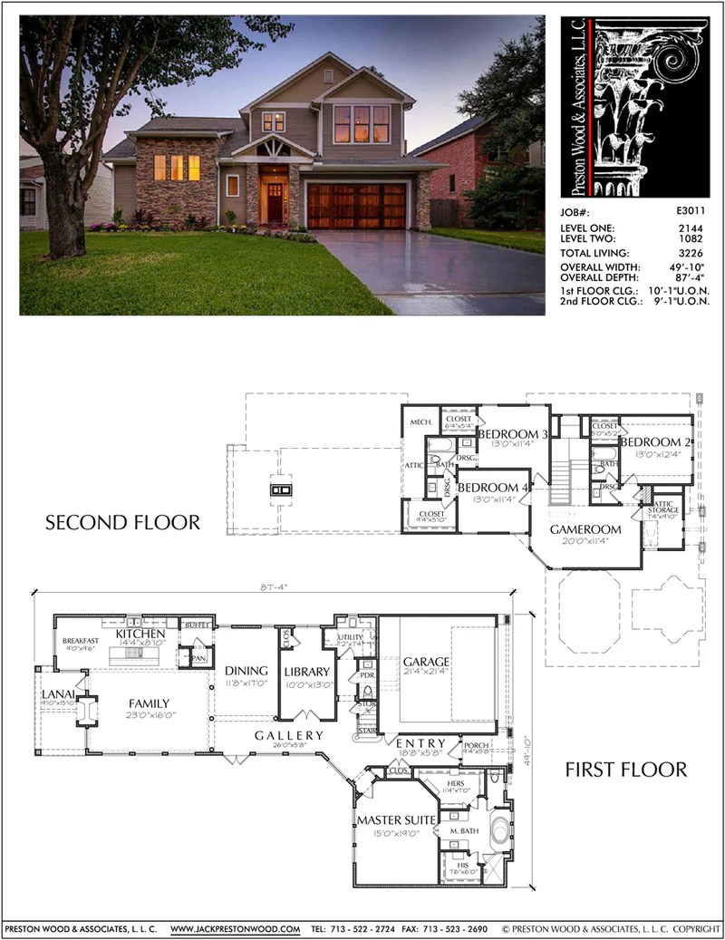 Online Two Story Family House Plans, Home Floor Plan, New Housing Desi