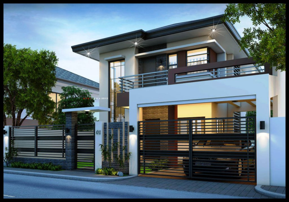Best Exterior House Design 2 storey house design, Two story house