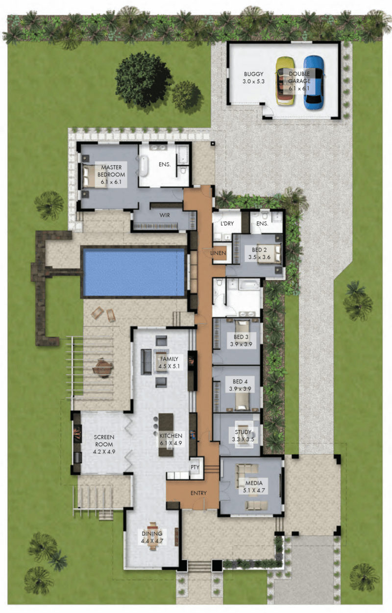 House Plans With 4 Bedrooms Floor Plans RoomSketcher / Browse 4