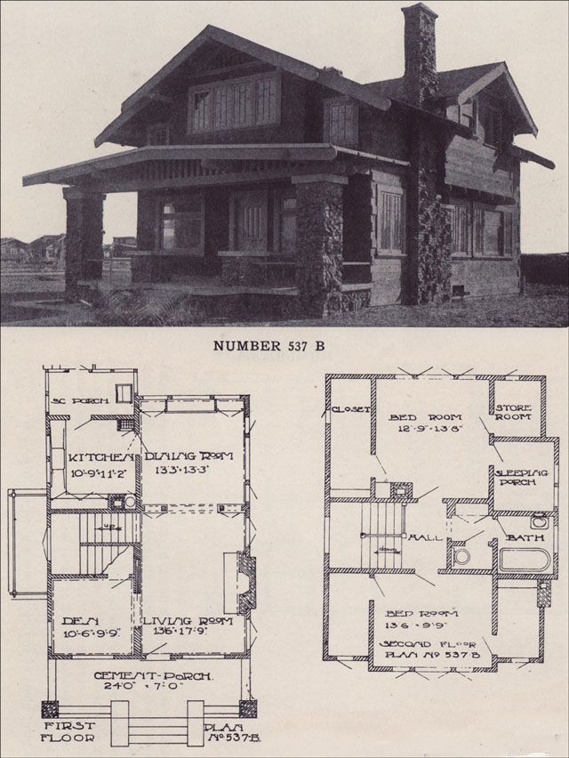 1912 California Twostory Bungalow Clinker Brick & Jettied Second