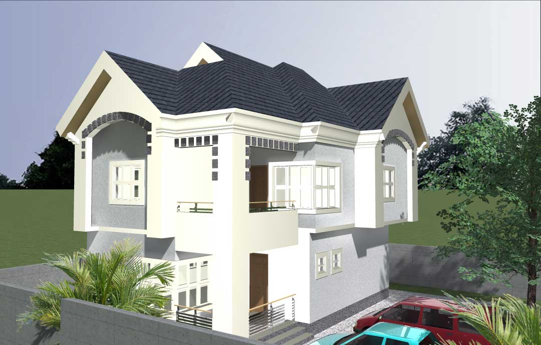 4 Bedroom Mini Duplex Building Plan Nigeria
