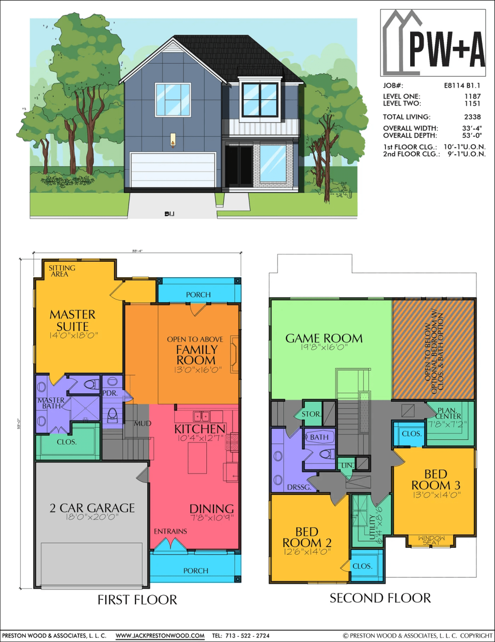 Small, Affordable Two Story Home Plan Preston Wood & Associates