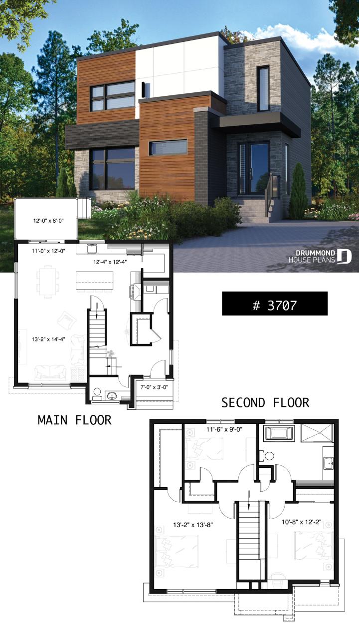Discover the plan 3707 (Lavoisier) which will please you for its 3