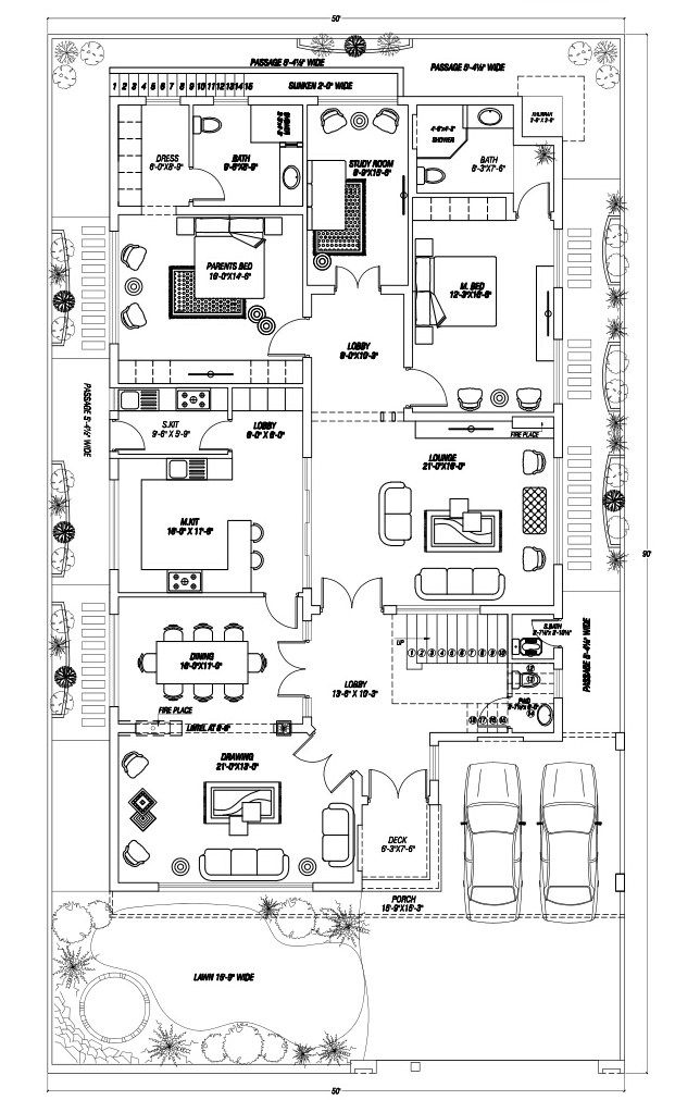1 kanal house at DHA Phase 7 Lahore by CORE Consultant (450 sqm house