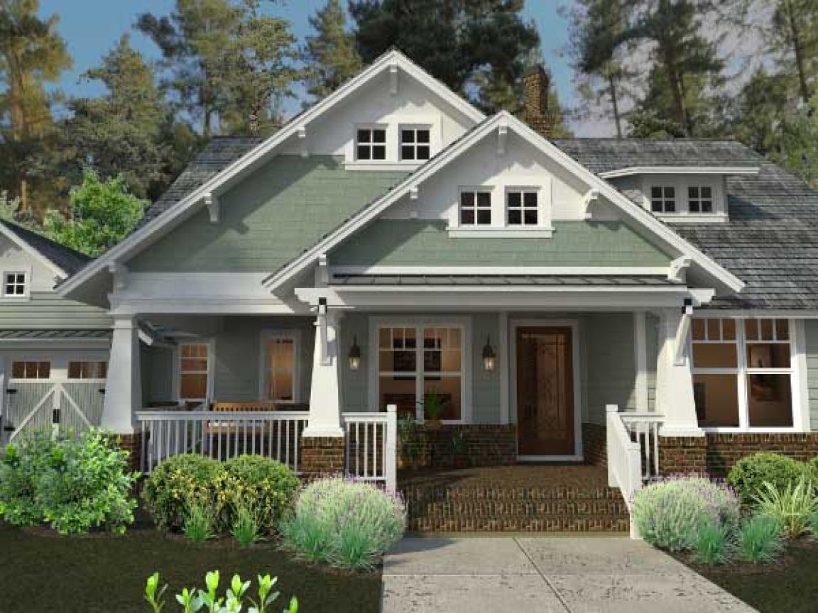 One Story Craftsman Bungalow House Plans Small Modern Apartment