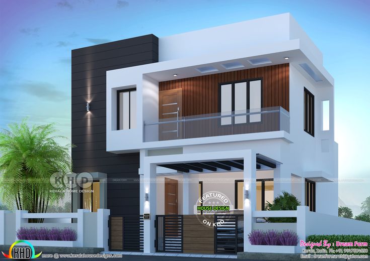 1500 sqft 3 bedroom modern home plan Modern house plans, Small house