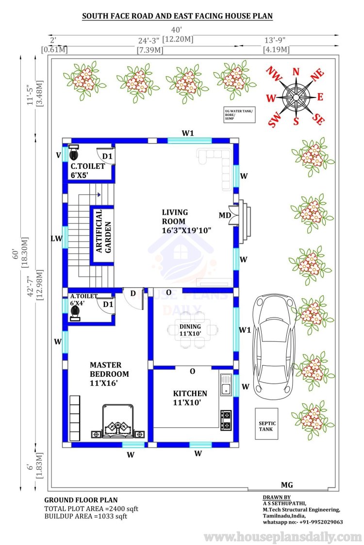 East Home Two Story East House 2400 Sq Ft House Plan House Plans