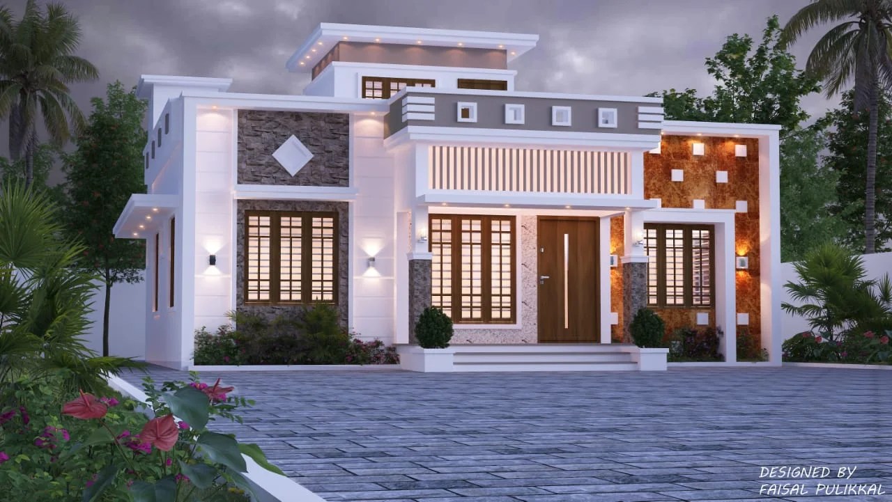 1220 Sq Ft 2BHK Single Floor Modern and Beautiful House Design Home
