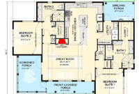 Exclusive Modern Farmhouse Plan with Two Master Suites and a Detached 2
