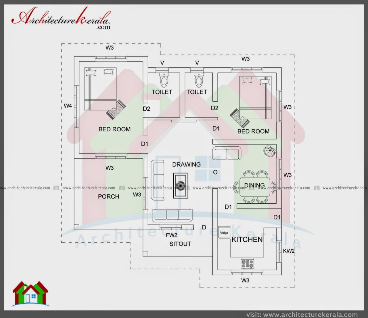 east facing two bedroom house plan Plans Pinterest Story house