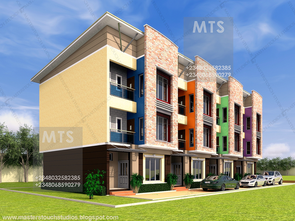 Modern and contemporary Nigerian building Designs Mr. Ken Terrace Duplex