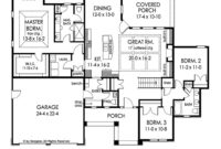 11501320250117-w1024 Ranch Style House Plan 3 Beds 2.5 Baths 2000 Sq/Ft Plan 1010212