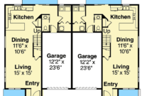 8 Photos 3 Bedroom Duplex Floor Plans With Garage And View Alqu Blog