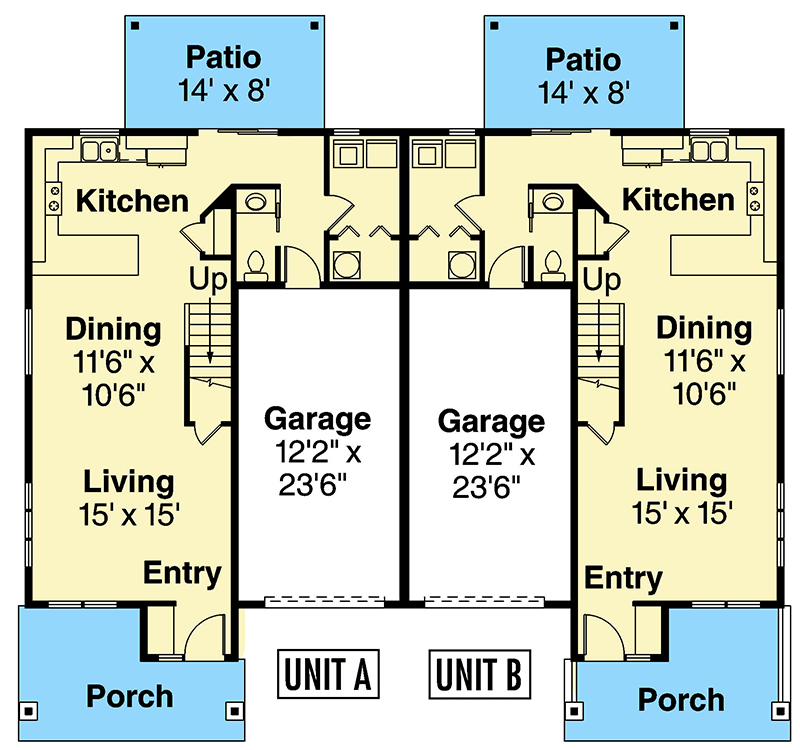 8 Photos 3 Bedroom Duplex Floor Plans With Garage And View Alqu Blog