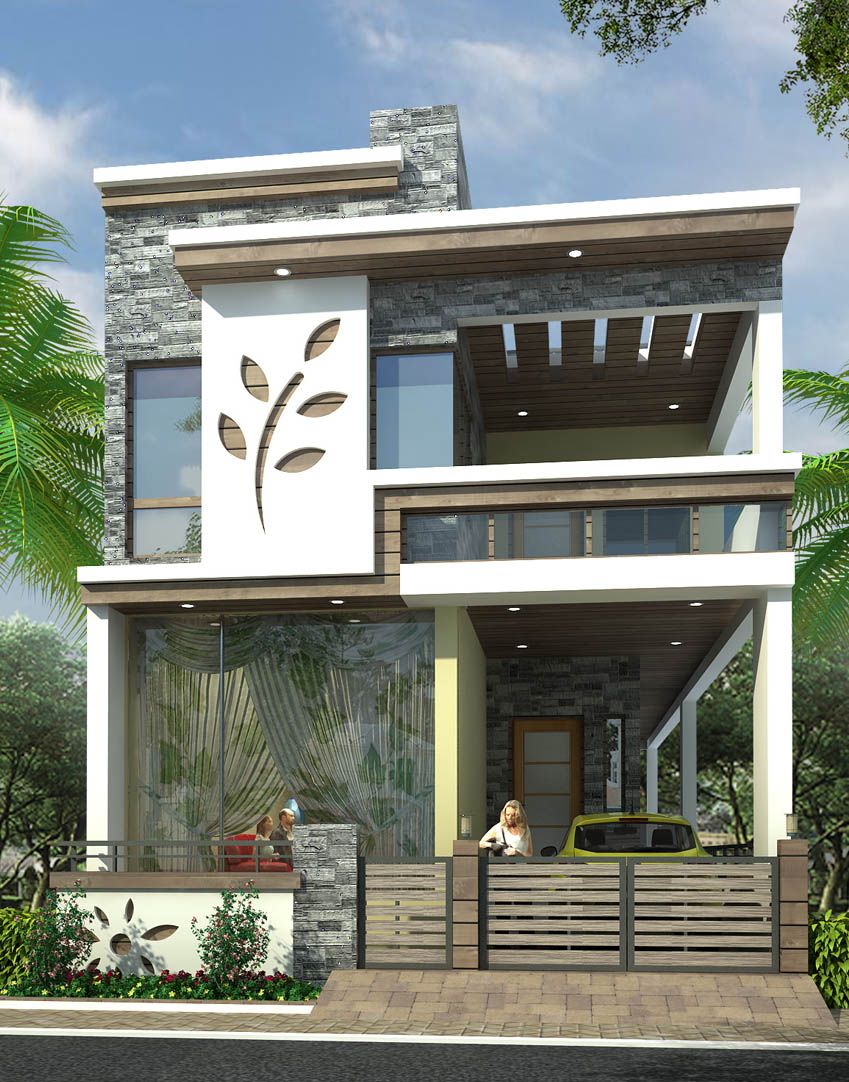 Pin by Dsl Leavell on Modern House front design, House exterior
