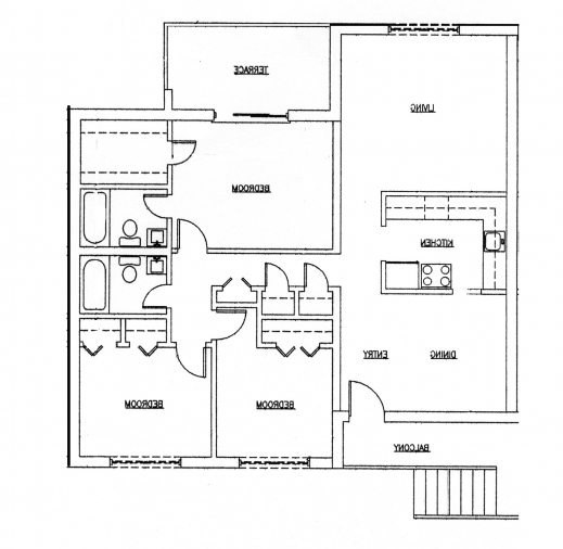 A 3bedroom Home Plan On A Half Plot October 2021 House Floor Plans
