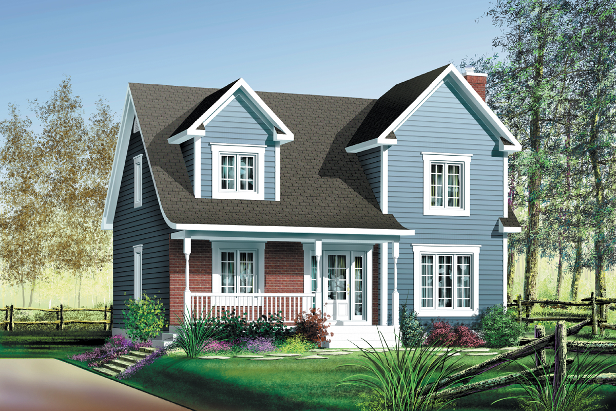 Country Style 2 Story Cottage 80048PM Architectural Designs House