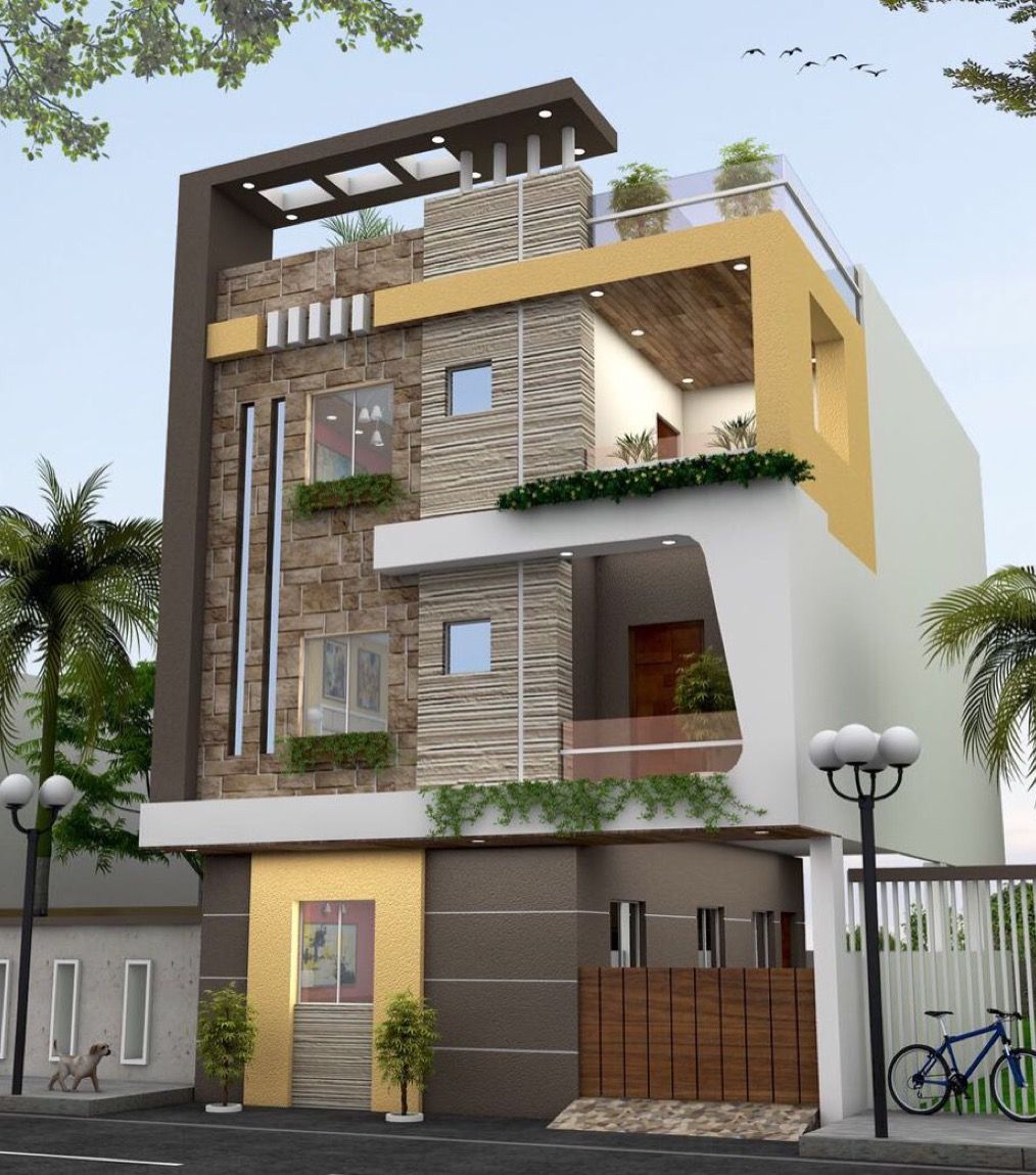 Pin by Abhijay Janu on Architecture Three floors building Duplex