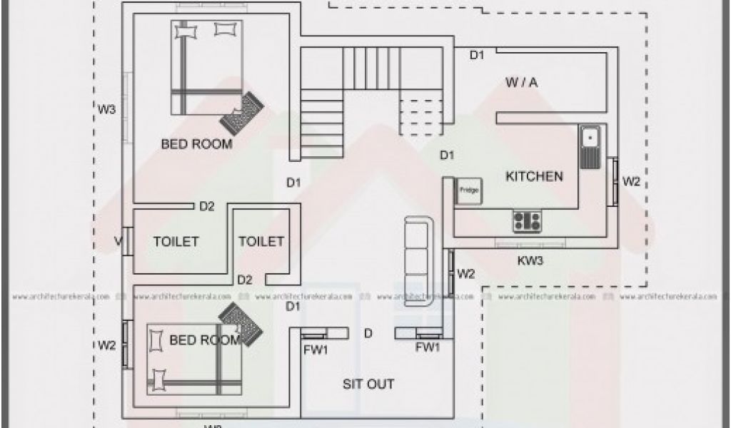 1000 Sq Ft House Plans 3 Bedroom Kerala Style anonimamentemivida