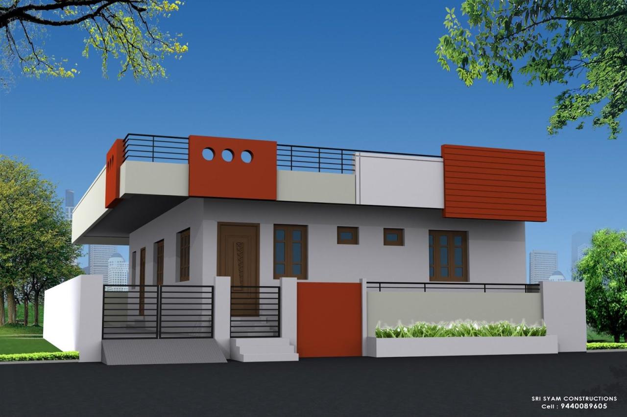 List Of Home Front Elevation Design Single Floor Ideas