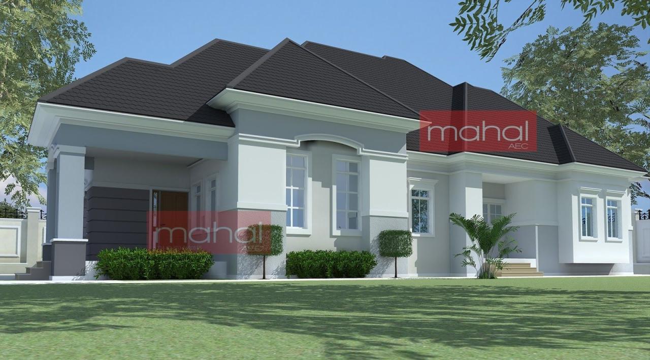 4 Bedroom Bungalow Plan in Nigeria 4 Bedroom Bungalow House Plans