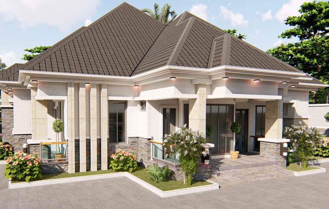 Nigerian house design 4 bedroom bungalow