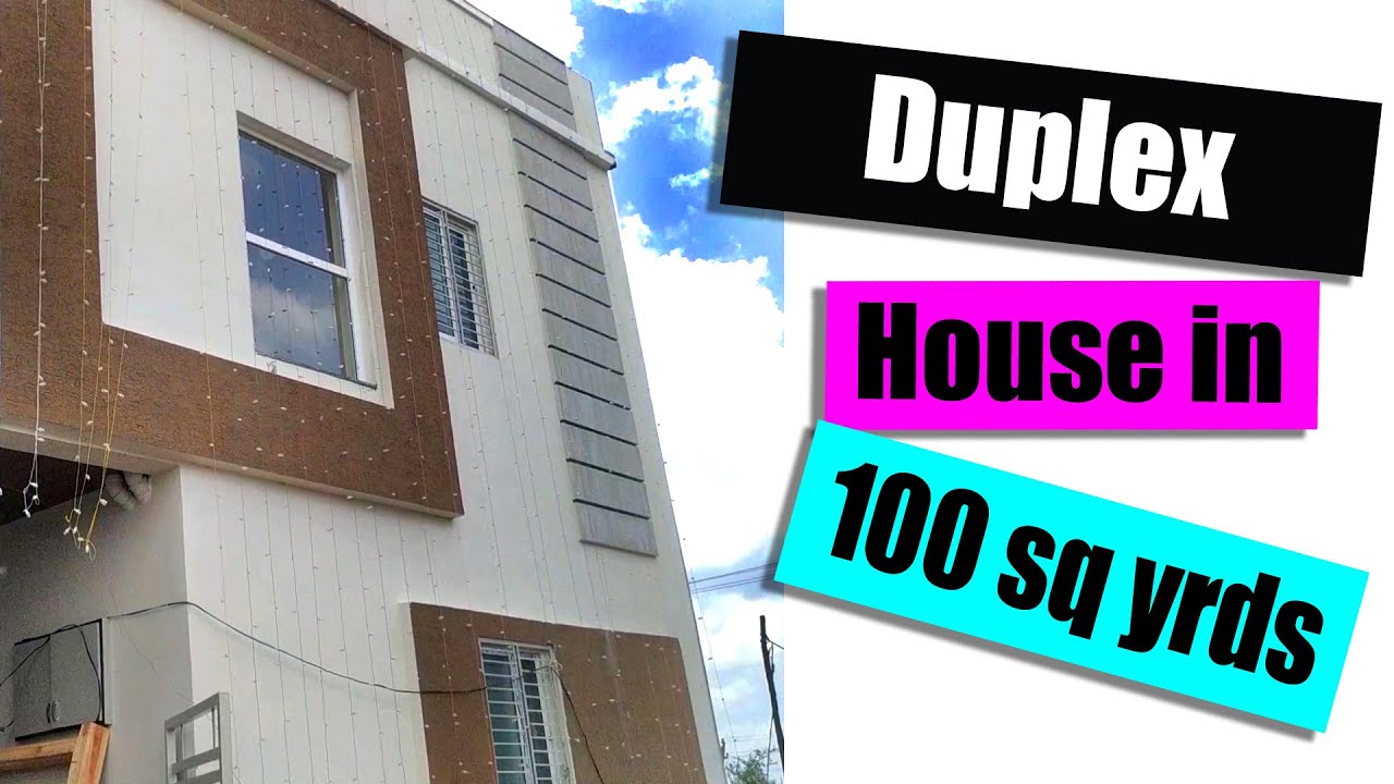 DuplexHouse in 100 Sq Yards 900 Sq ft YouTube