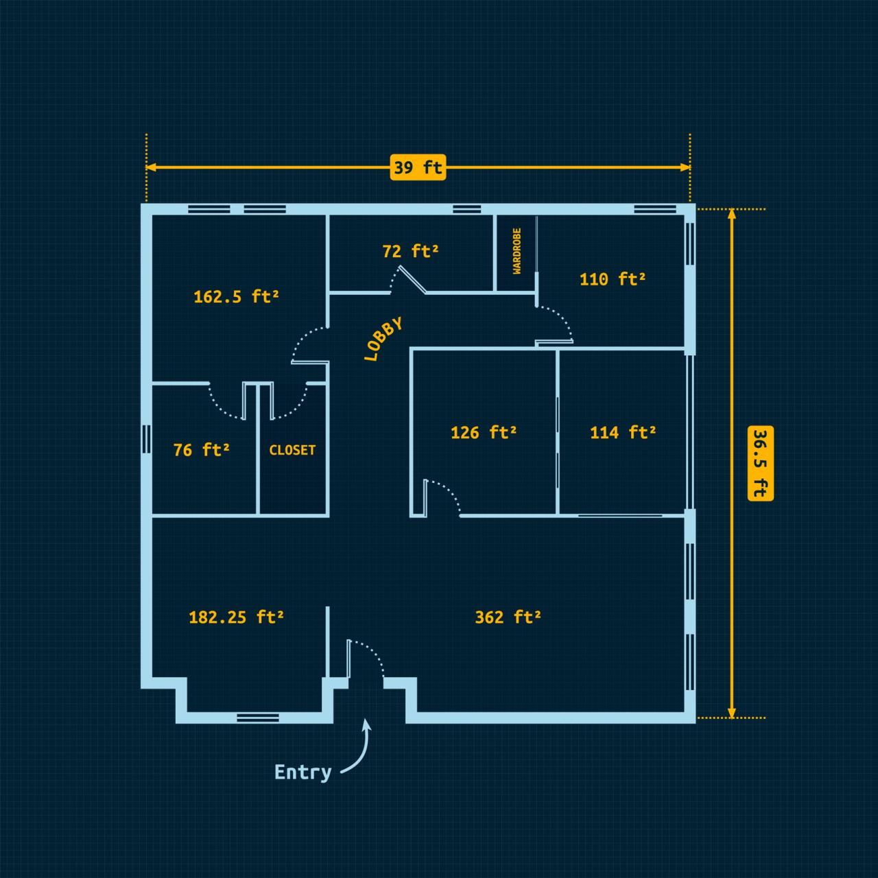 Simple Floor Plan With Dimensions Please activate subscription plan