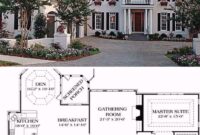 5Bedroom TwoStory Home with Twin Chimneys (Floor Plan) in