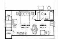 Country Style House Plan 1 Beds 1 Baths 350 Sq/Ft Plan 116133