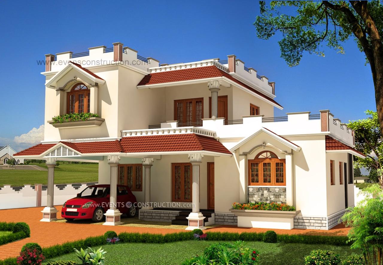 Evens Construction Pvt Ltd Exterior design of house in India