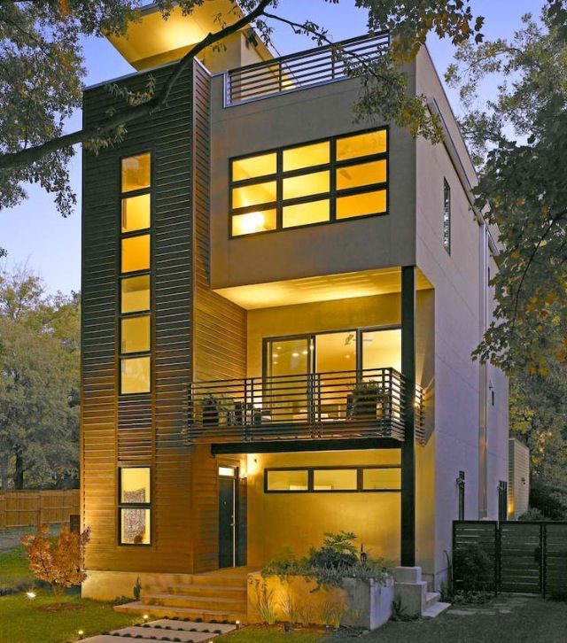 narrow lot house Google Search Small house architecture, Facade
