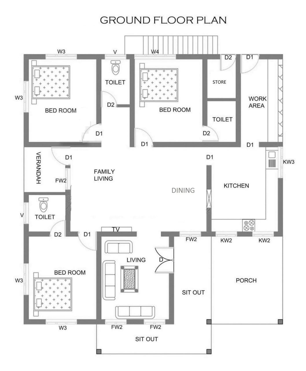 Low Budget Kerala Home Design With Plan 1200 Square Feet Home Pictures