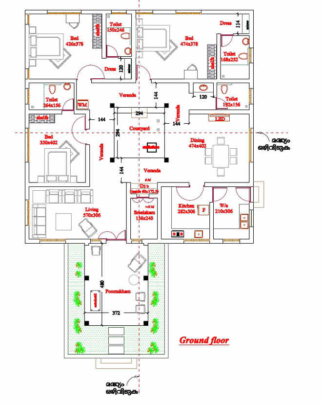 3 Bedroom Traditional Modal Nalukettu with Free Plan Kerala Home Planners