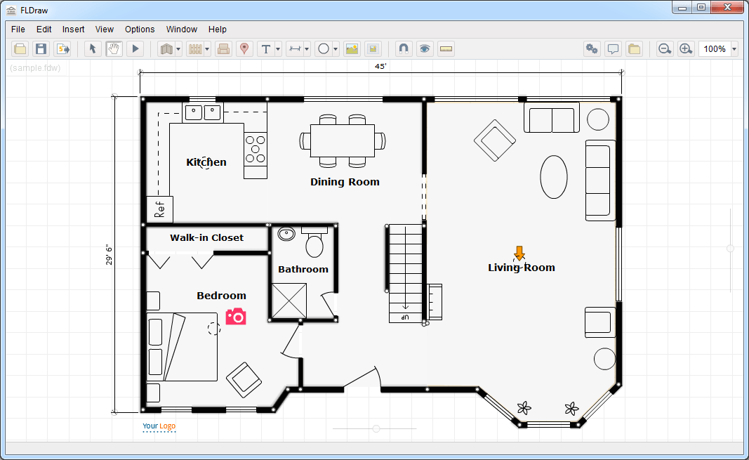 Inspiration Free Floor Plan Design Software, House Plan Simple