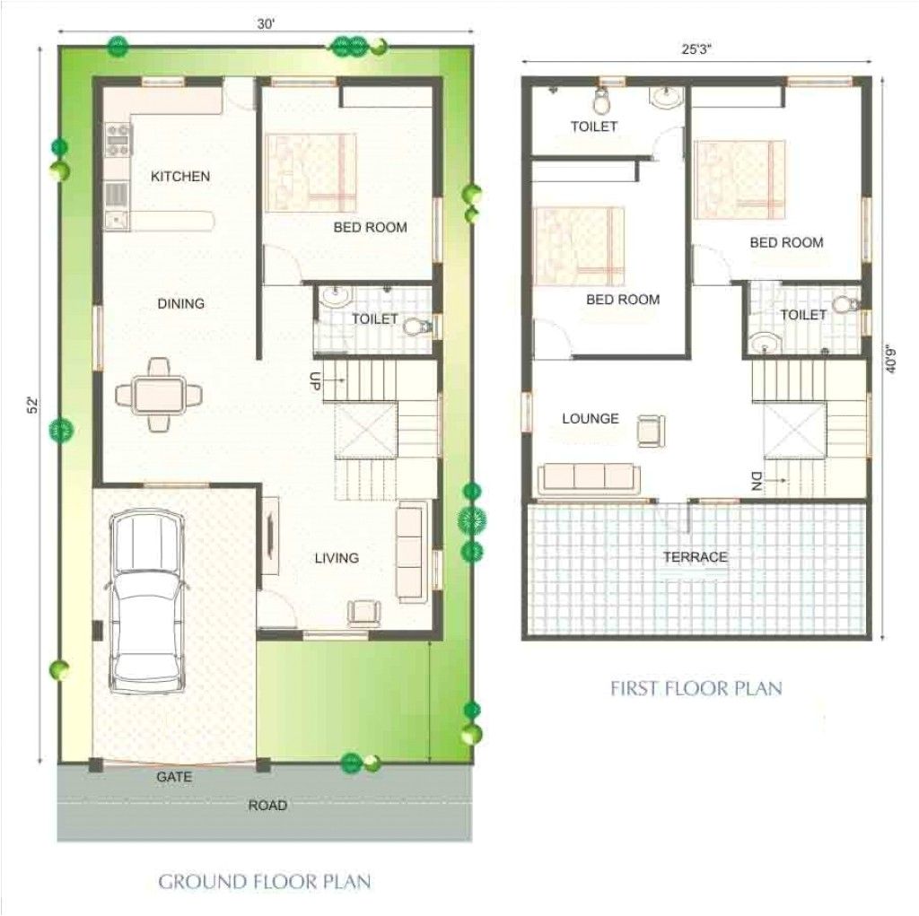 20x40 House Plans south Facing BradsHomeFurnishings 20x30 house