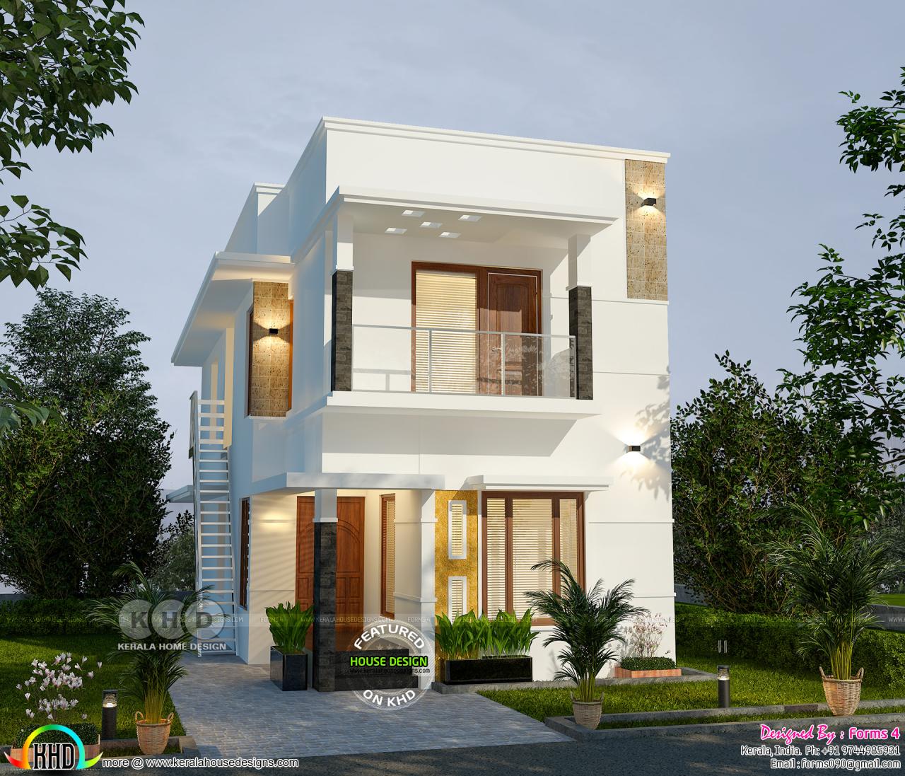 1500 square feet 4 bedroom ₹25 lakhs cost home Kerala home design and