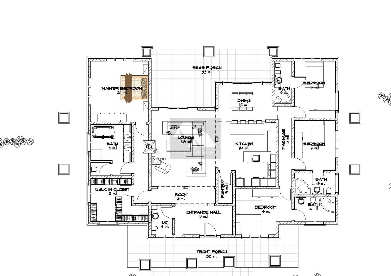 4 Bedroom Bungalow House Plans In Kenya Noconexpress