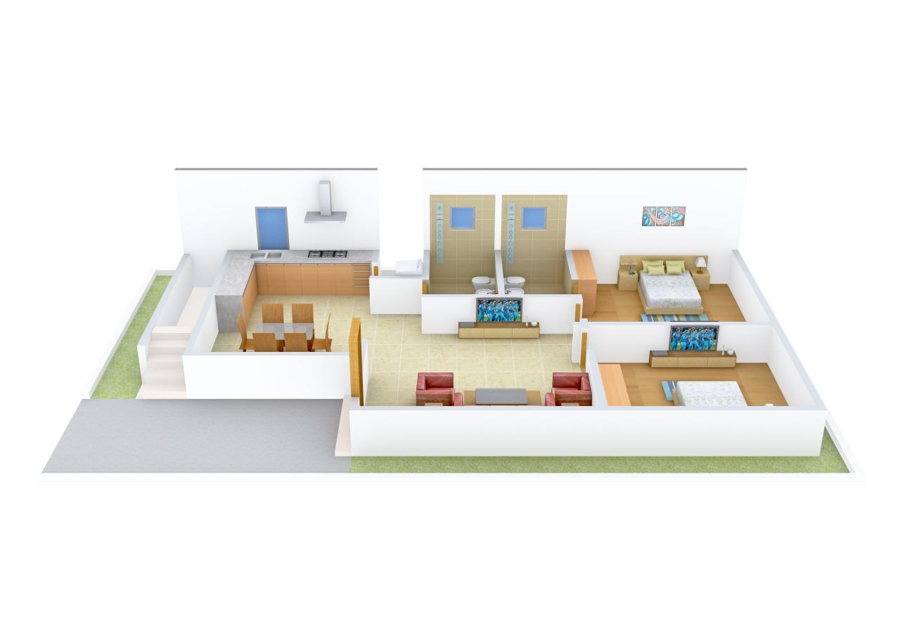 1260 sq ft 2 BHK 2T Villa for Sale in Praneeth Pranav Panorama Miyapur
