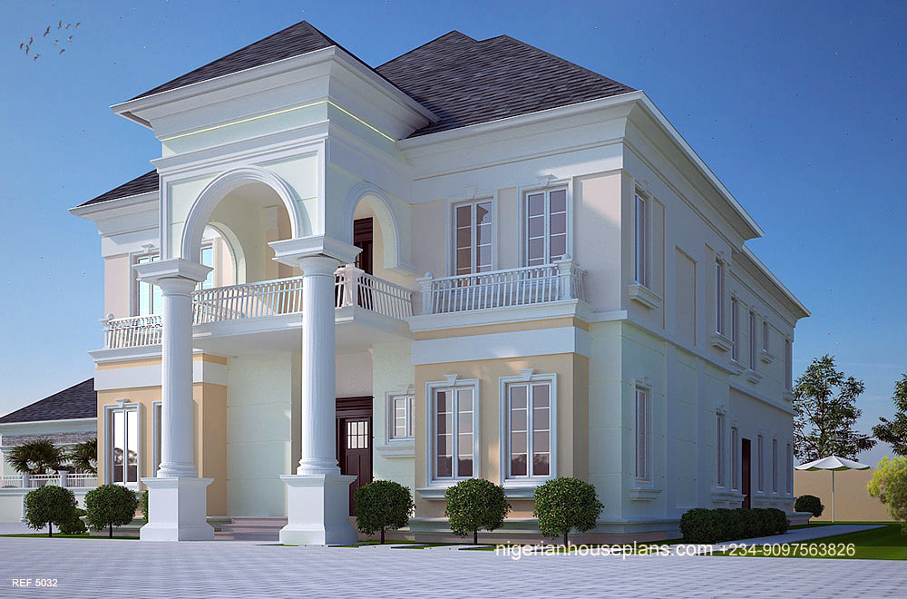 5 bedroom duplex (Ref. 5032) NIGERIAN HOUSE PLANS