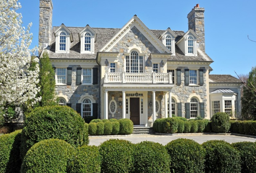 10,000 Square Foot Georigan Stone Mansion In Greenwich, CT Stone