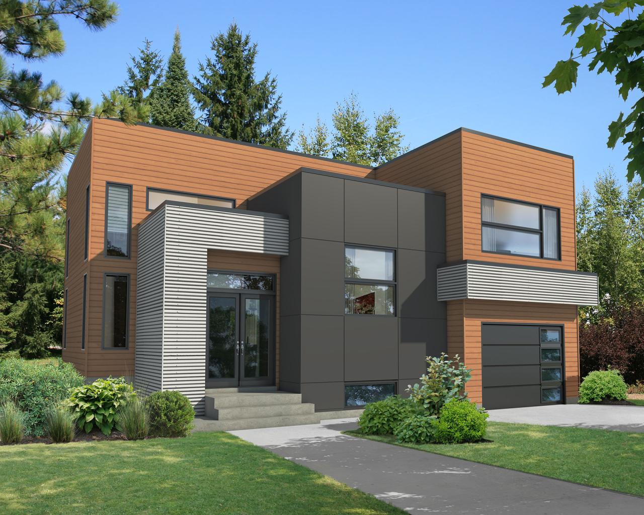 Exciting Modern House Plan 80787PM Architectural Designs House Plans
