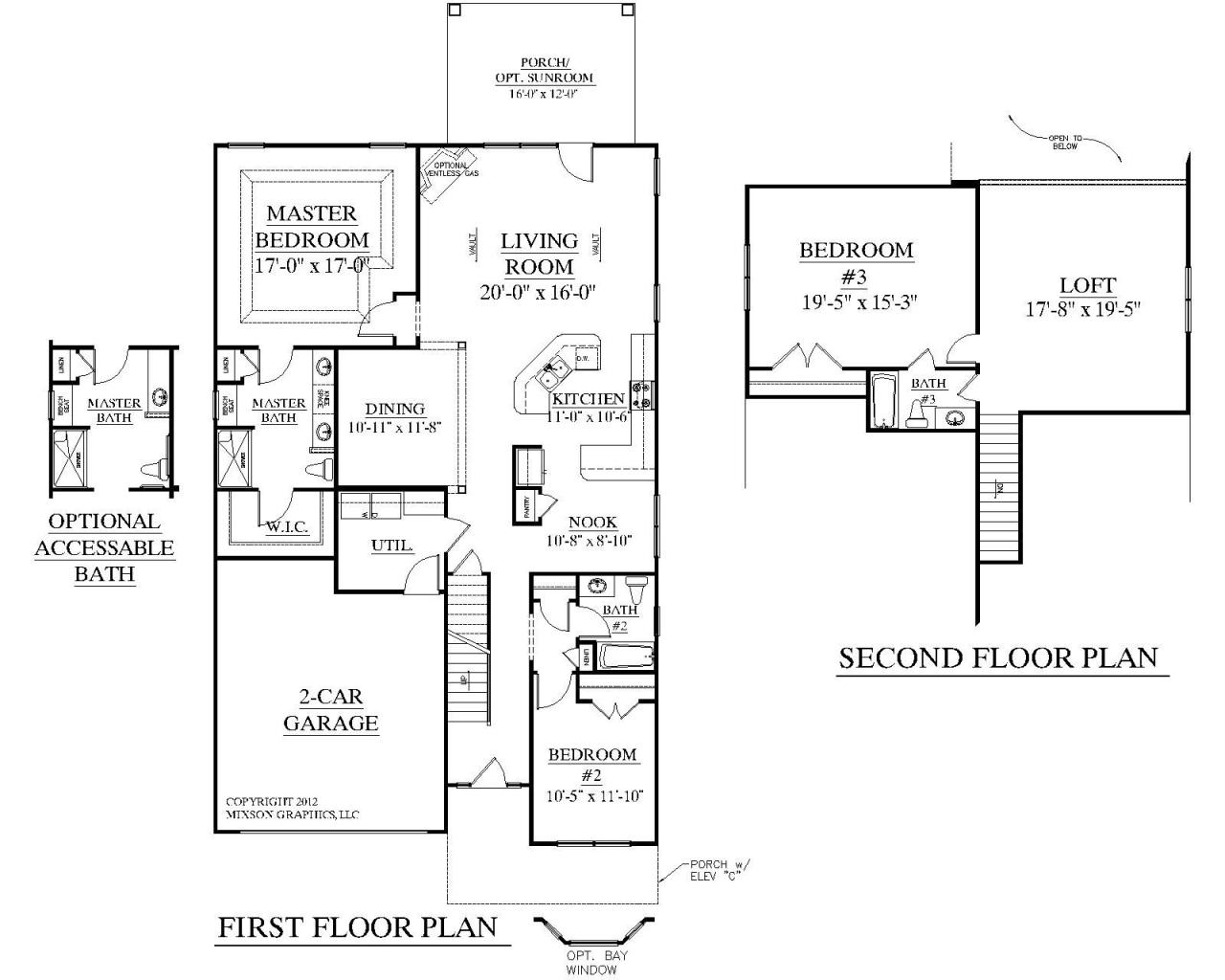 House Plan 2545 ENGLEWOOD floor plan Traditional 11/2story house